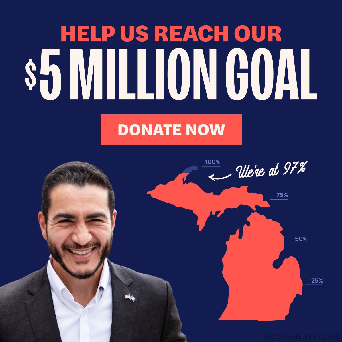 Help us reach our $5 million goal! We're 97% of the way there.