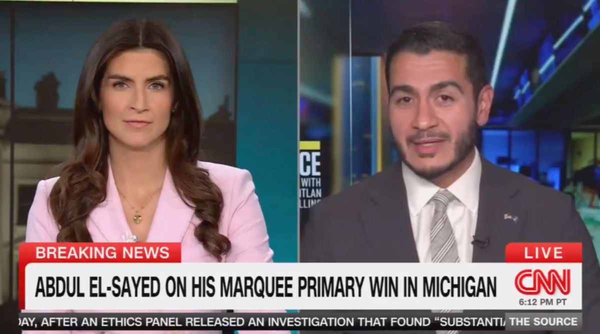 Abdul talking with Kaitlan Collins on CNN