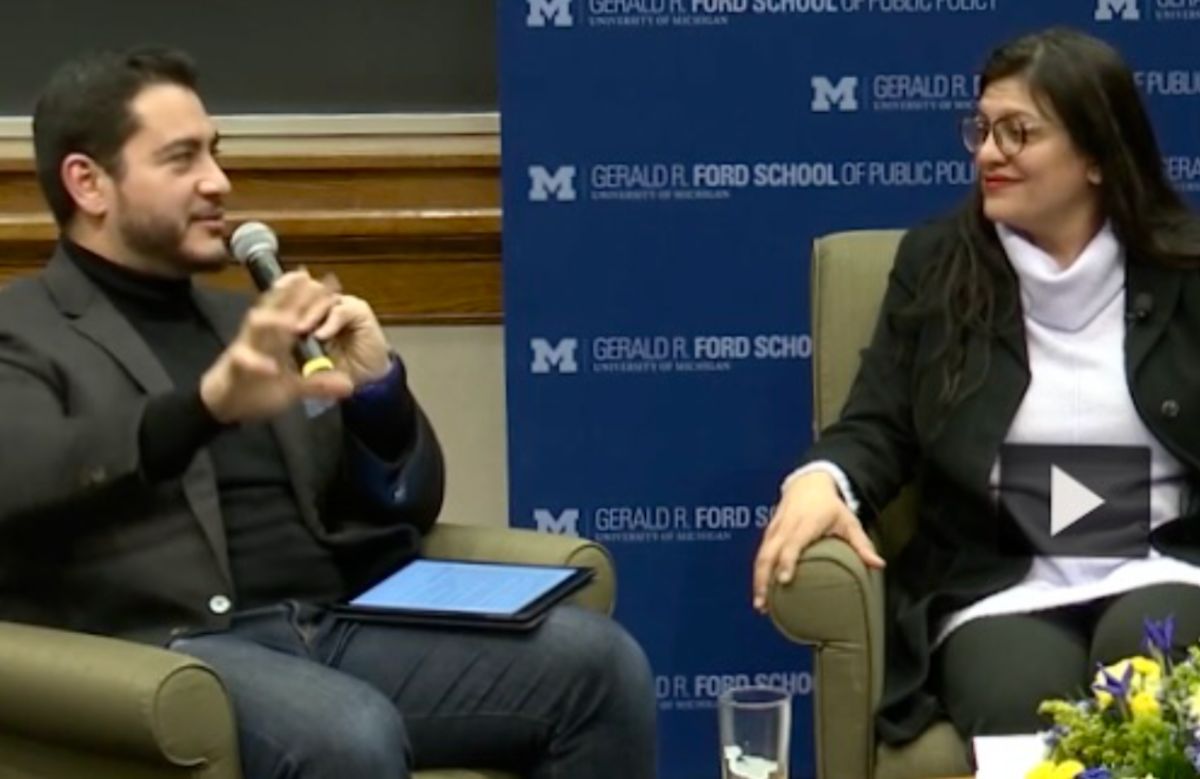 Abdul and Rashida at the panel