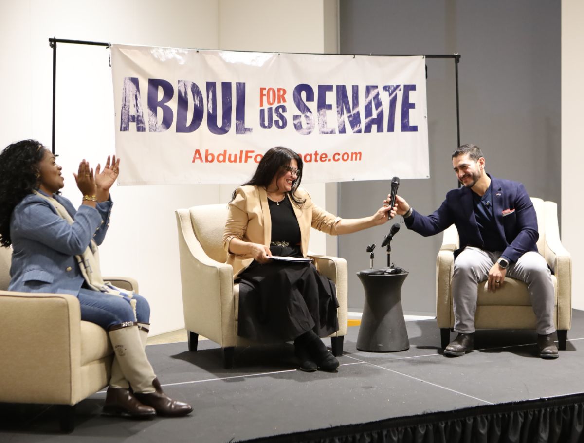 Abdul and Rashida at the town hall