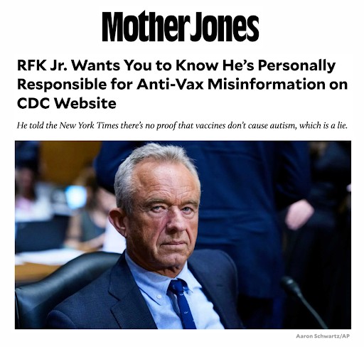 RFK Jr. Wants you to know he's personally responsible for anti-vax misinformation RFK Jr. wants you to know he's personally responsible for anti-vax misinfo